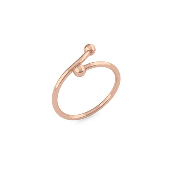 Anello Incrocio in oro rosa